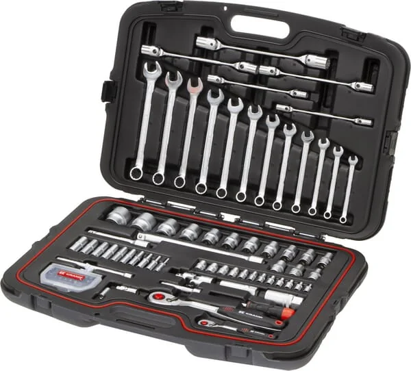 Kramp - 180496420KR - Combination Socket Set 1/4" 1/2", 96 Pcs