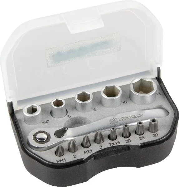 Kramp-1804970909kr - Socket set Mini 1/4" 14-pieces