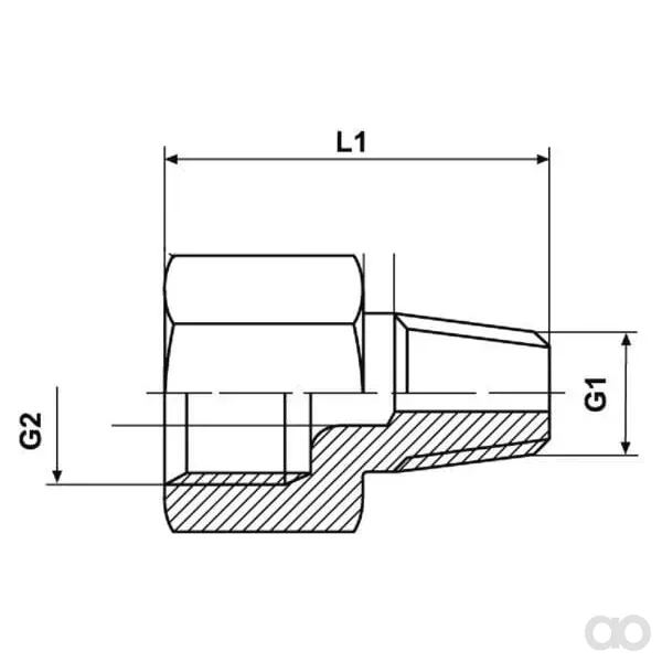 Kramp - CLVMK6M8 - Estensione M6 - M8