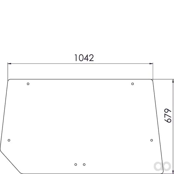 Kramp - D7094 - Finestrino posteriore superiore