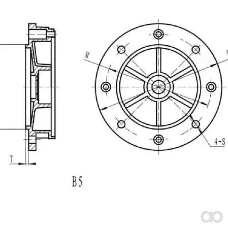 Kramp - EM963B5FLAKR - Albero motore 63-B5