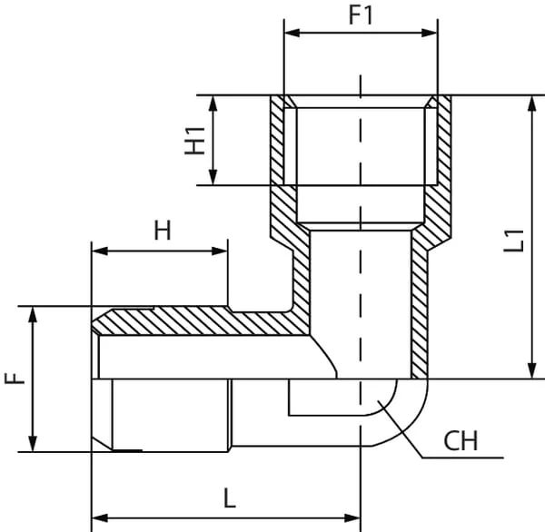 Kramp - EMF12 - Raccordo a gomito