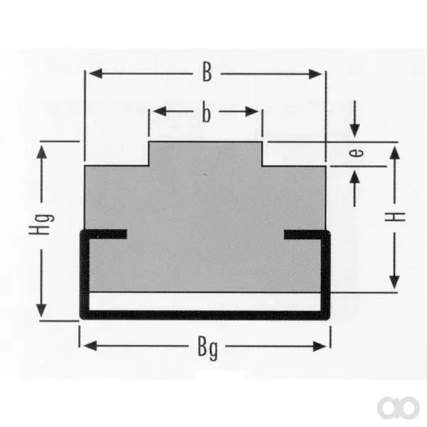 Kramp - GSHP5838 - Kramp Chain Guide 5/8"x3/8" L= 2 Meter - GSHP5838, 8716106201747