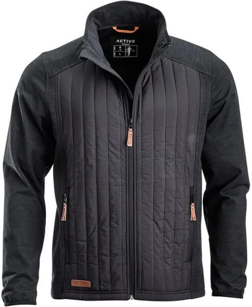 Kramp - KW506401911060 - Giubbotto in felpa ibrido per uomo Grigio scuro 2XL
