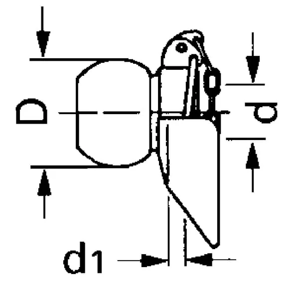 Kramp - LA964232KR - Palla di sollevamento + guscio Cat. 3/2