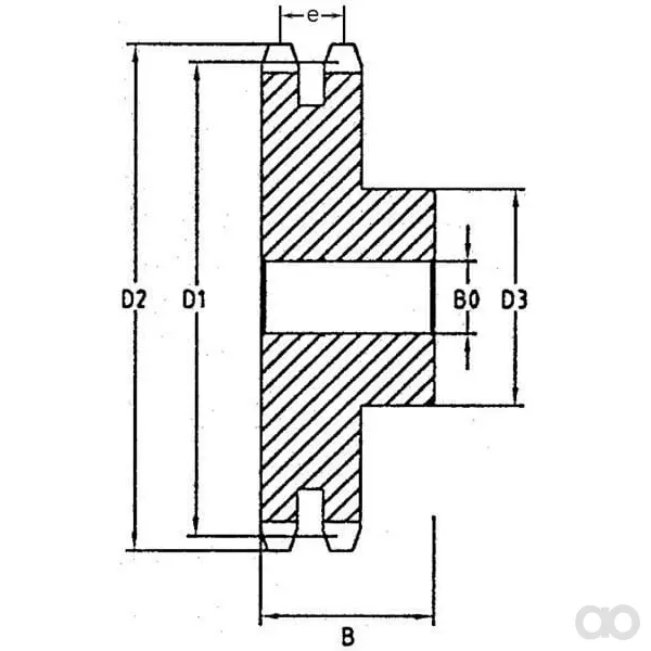 Kramp - SD5824 - CHAINWHEEL