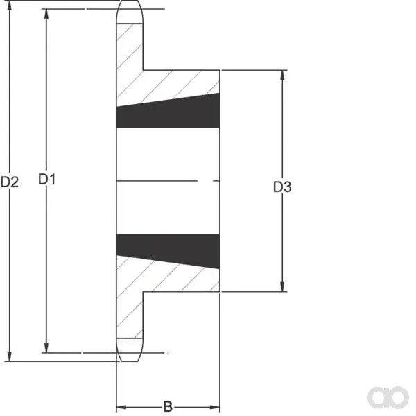 Kramp - SE121TL - SPROCKET TAPERLO