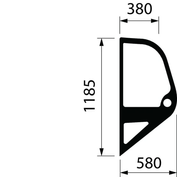 Manitou - MA746750 - Finestra laterale
