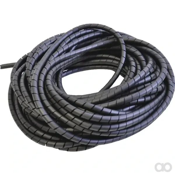 Non Branded - CPN10 - Avvolgimento a spirale 10 mm nero