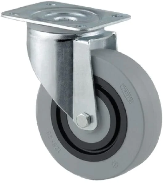 Tente - 3470HUR100P62 - Swivel Casters Gray Polyamide Tread Rubber Core