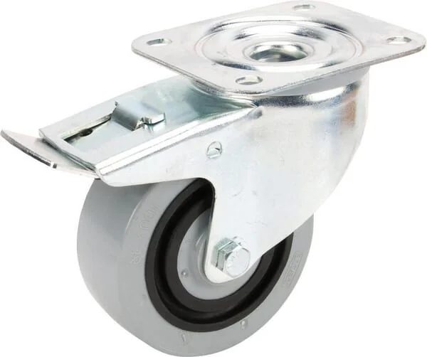 Tente - 3477HUR100P62 - Swivel Casters Gray Polyamide Tread Rubber Core