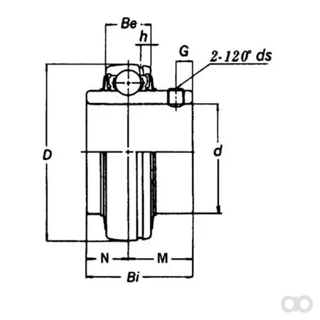 Timken - UC309 - Supporto cuscinetto 45x100x30mm Timken