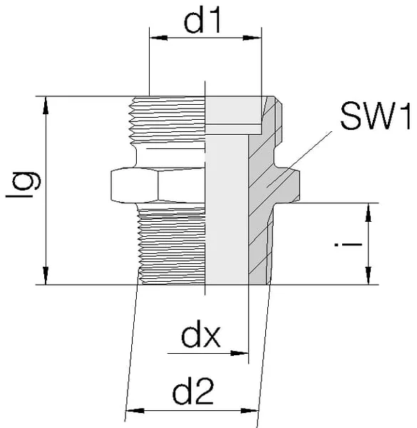 Voss - GES22L34NPT - Unione 22L 3/4NPT