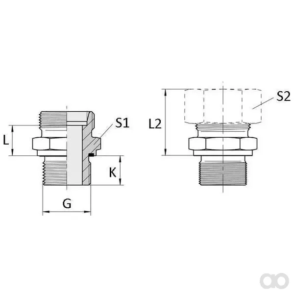 Voss - GES22LR114WD - Unione 22L R1-1/4