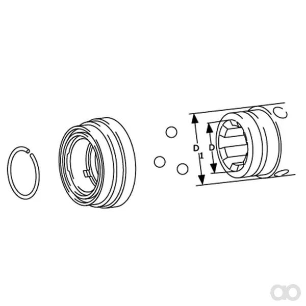 Walterscheid - AG121 - QS-Closure AG121, 1-1/8 Z6