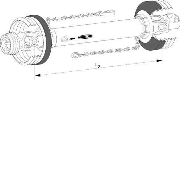 Walterscheid - W2100560 - PTO W2100 L: 560mm, Walterscheid - 8435194030571