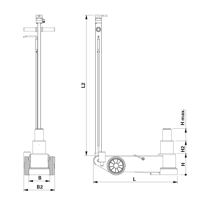 AC Hydraulic - 50-2 - Cric idropneumatico