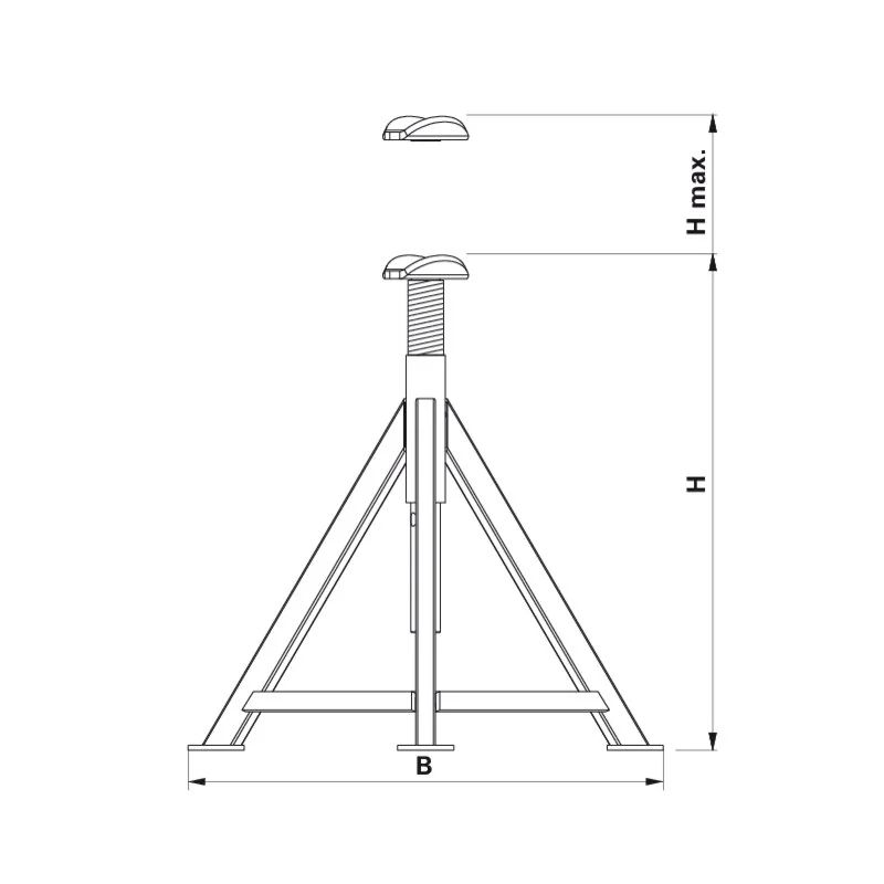 AC Hydraulic - ABS12-320 - Cavalletto di sostegno
