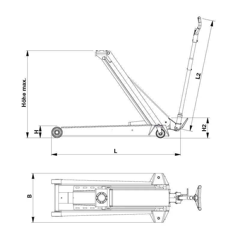 AC Hydraulic - DK120Q - Cric idraulico da officina