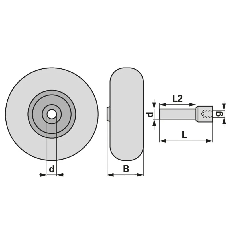 AC Hydraulic - G4 - Ruote in gomma pneumatiche