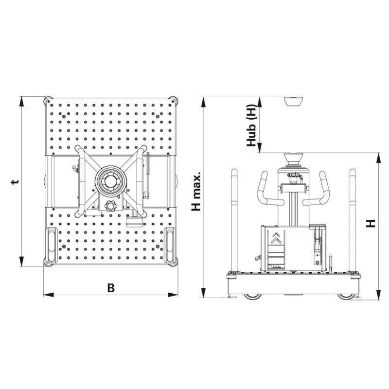AC Hydraulic - GGD150U - Sollevatore a fossa idropneumatico