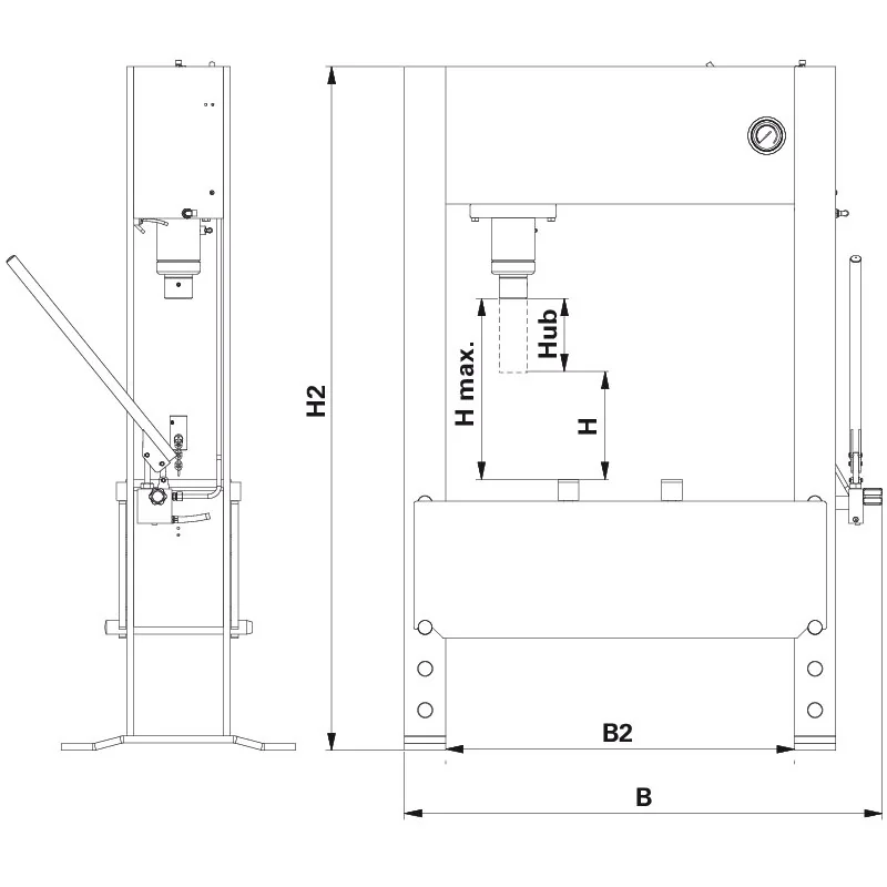 AC Hydraulic - P40H - Pressa idraulica manuale