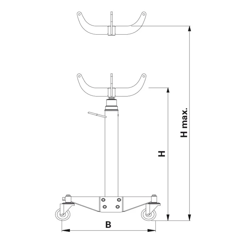 AC Hydraulic - VLT12 - Sollevatore idraulico per trasmissioni