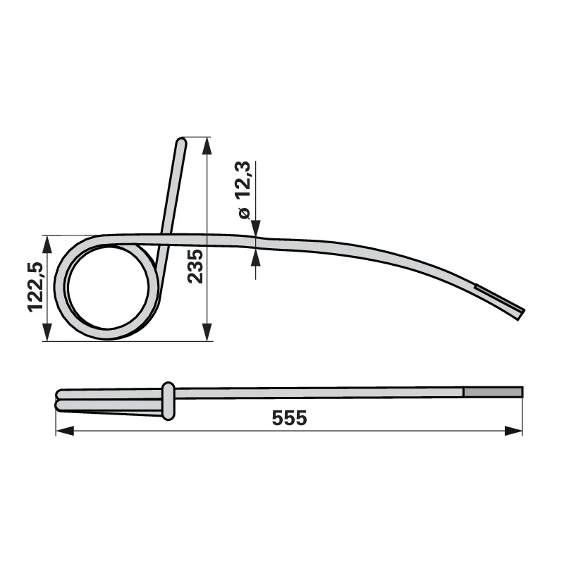 Agricarb - 306239 - Dente per strigliatore seminatrice