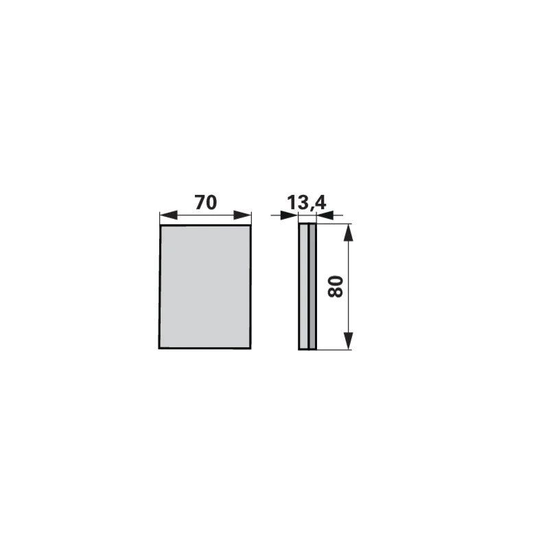 Agricarb - BRC0870 - Piastra d'usura
