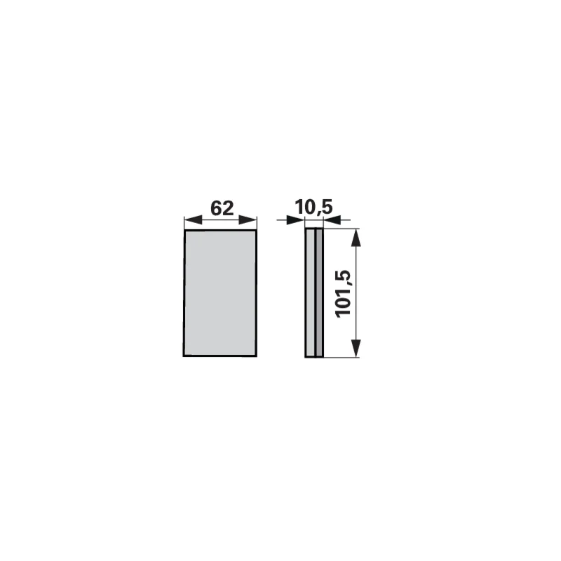 Agricarb - BRC1060 - Piastra d'usura