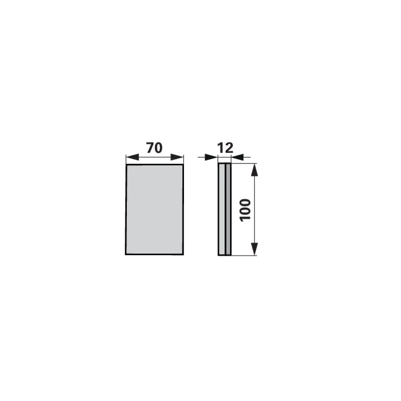 Agricarb - BRC1070 - Piastra d'usura