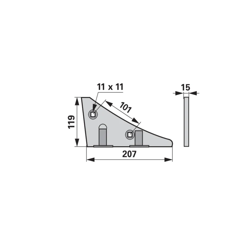 Agricarb - CSL1900G - Cuneo di fissaggio