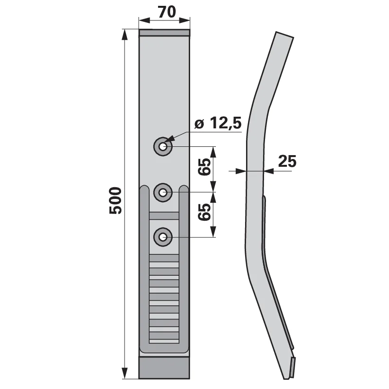 Agricarb - U8610002 - Vomere per ripuntatore