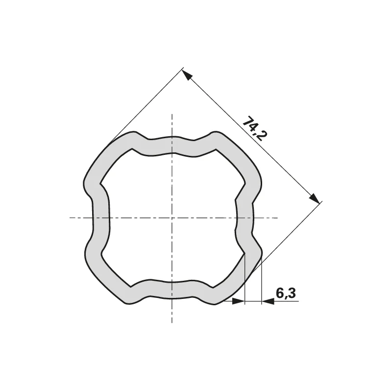 Bondioli Pavesi - 5376A9007R - Tubo profilato