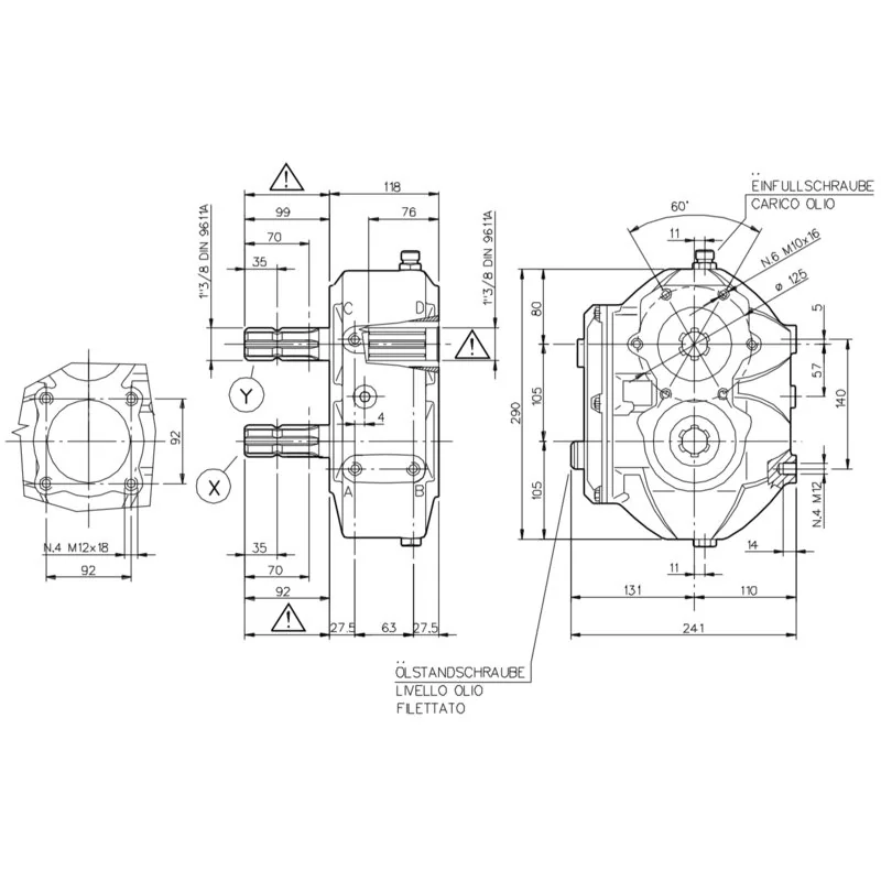 Bondioli Pavesi - ZBMS6005435019 - Riduttore a ingranaggi cilindrici