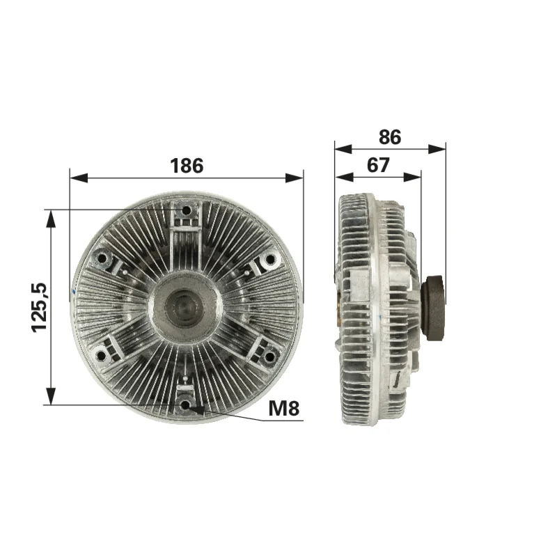 BORGWARNER - 47712724 - Frizione ventola