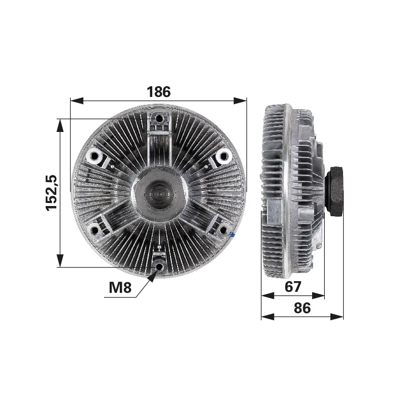 BORGWARNER - 87516756 - Frizione ventola