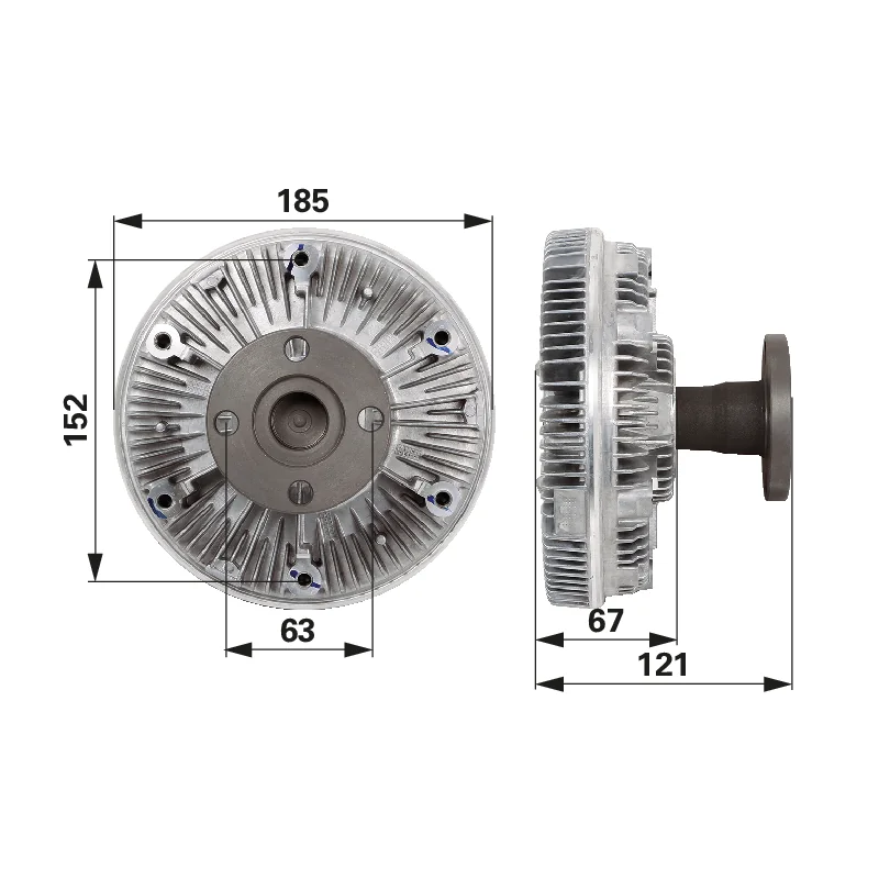 BORGWARNER - AL155874 - Frizione ventola