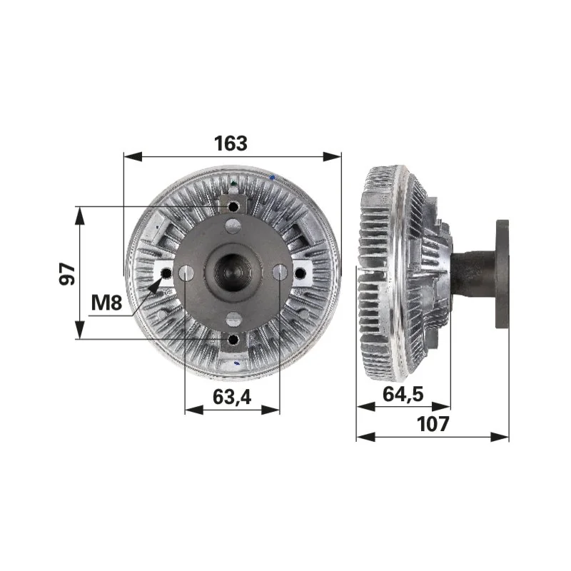 BORGWARNER - AL200918 - Frizione ventola