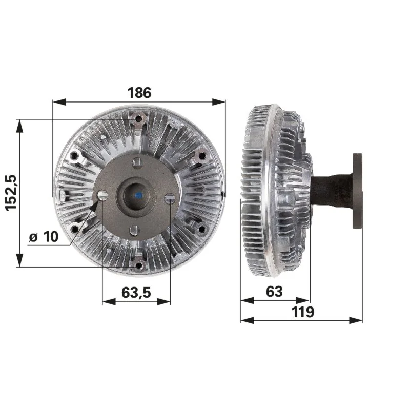 BORGWARNER - AL213598 - Frizione ventola