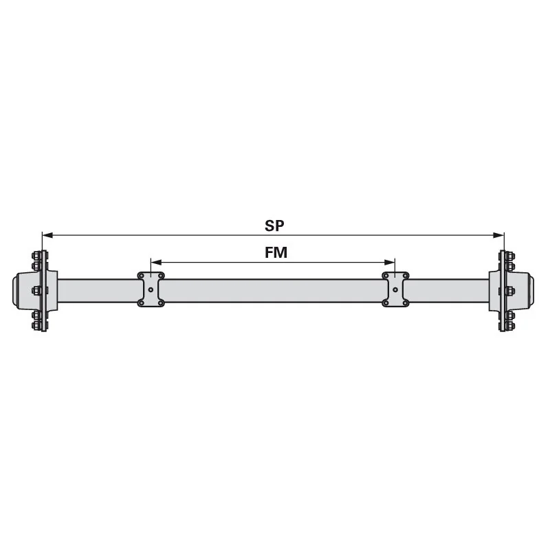 BPW - 55.56.001.603 - Asse di scorrimento