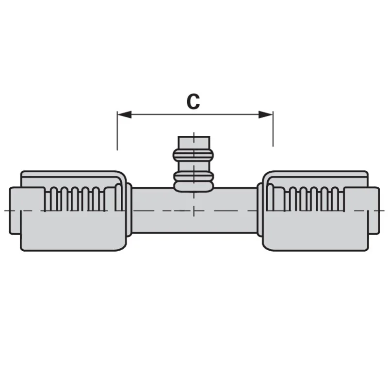 Burgaflex - 527024-10-10LPS - Connettore per tubo KL con FVND, DN12