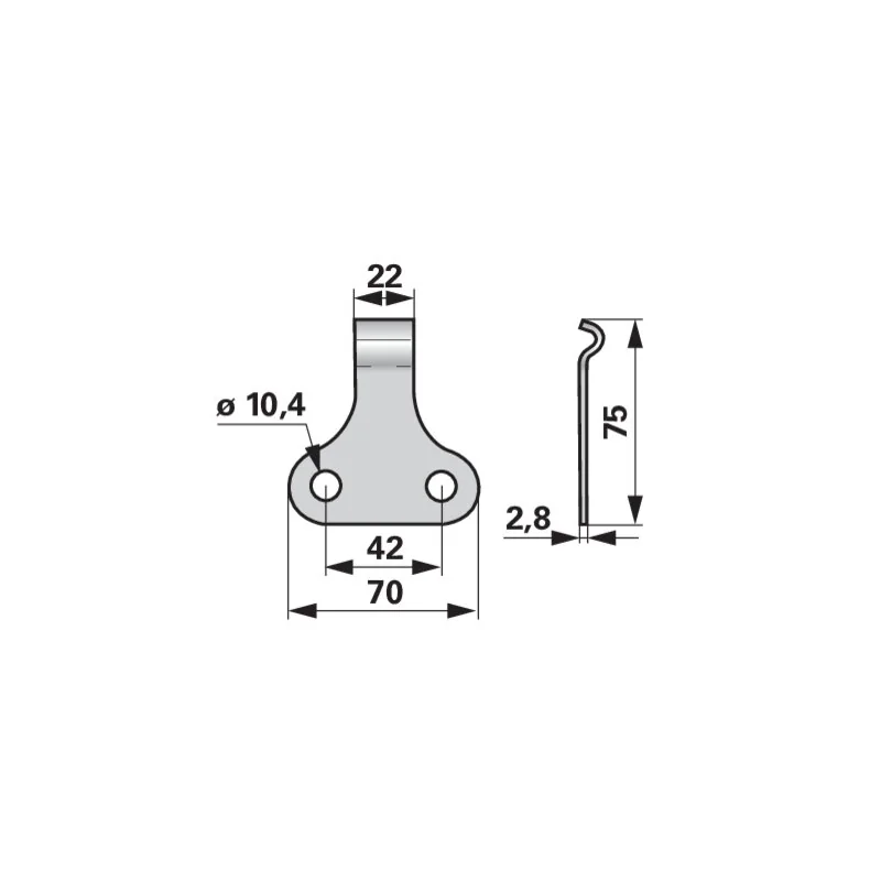 ESM - 330.0940 - Piastra molla