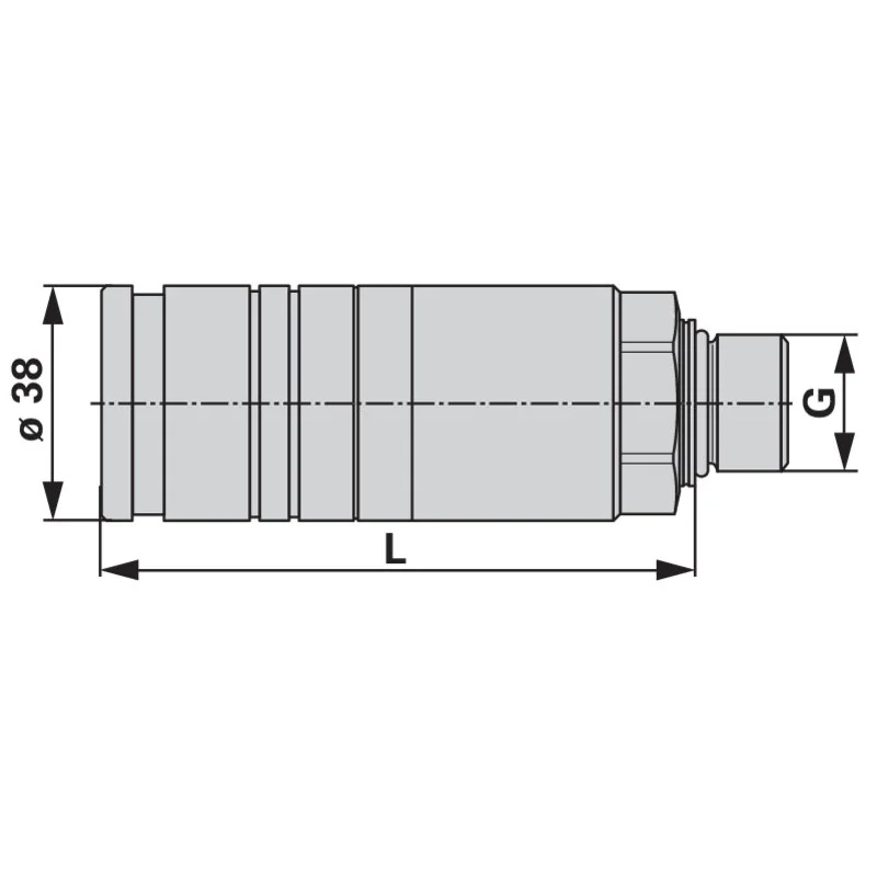 Faster - 4SRPV - Innesto a spina Push-Pull