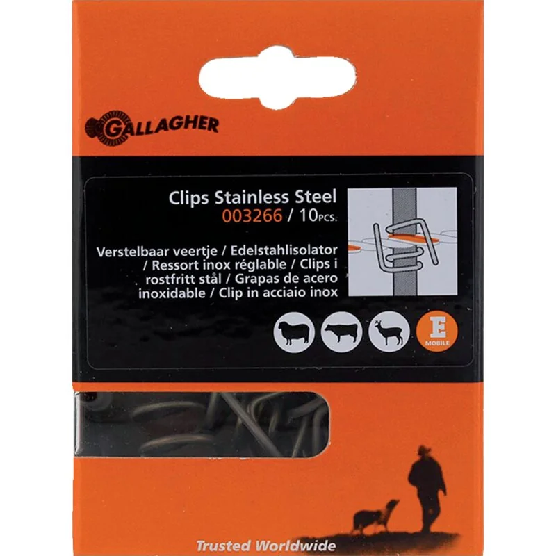 Gallagher - 003266 - Clip in acciaio inossidabile