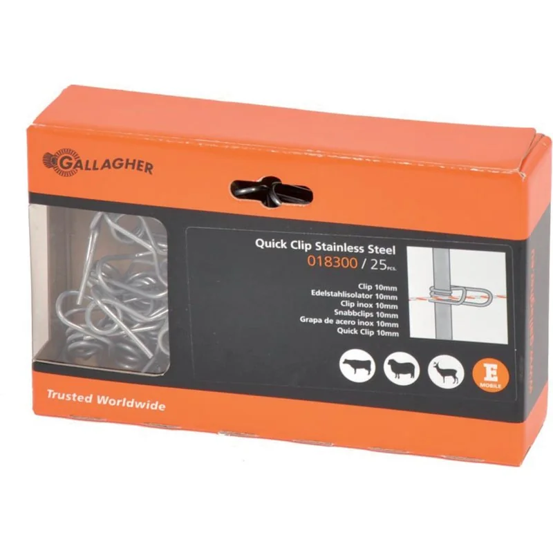 Gallagher - 018300 - Clip in acciaio inossidabile