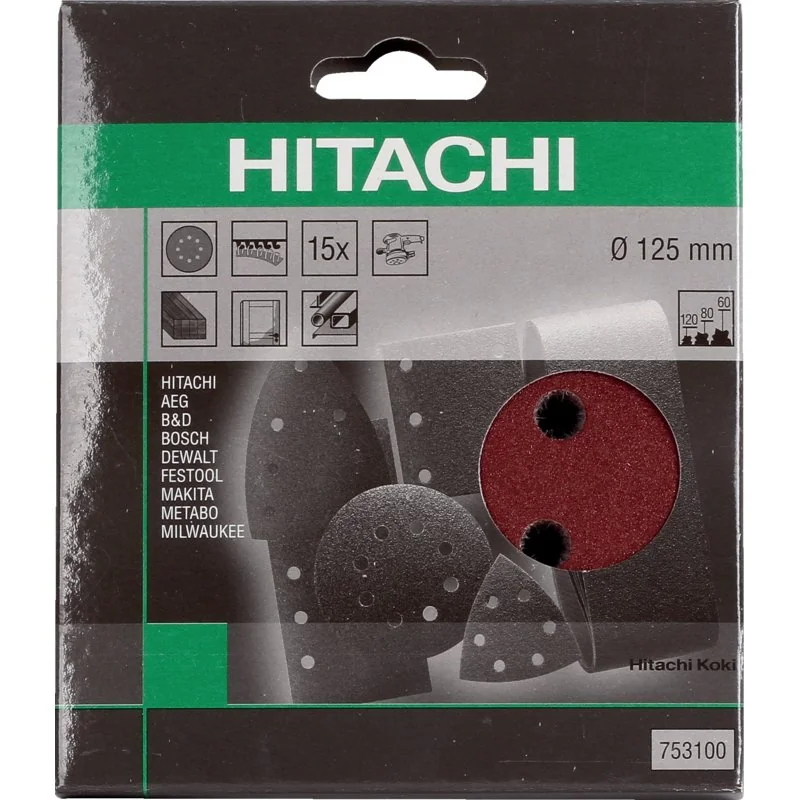 Hikoki - 753100 - Dischi abrasivi in velcro