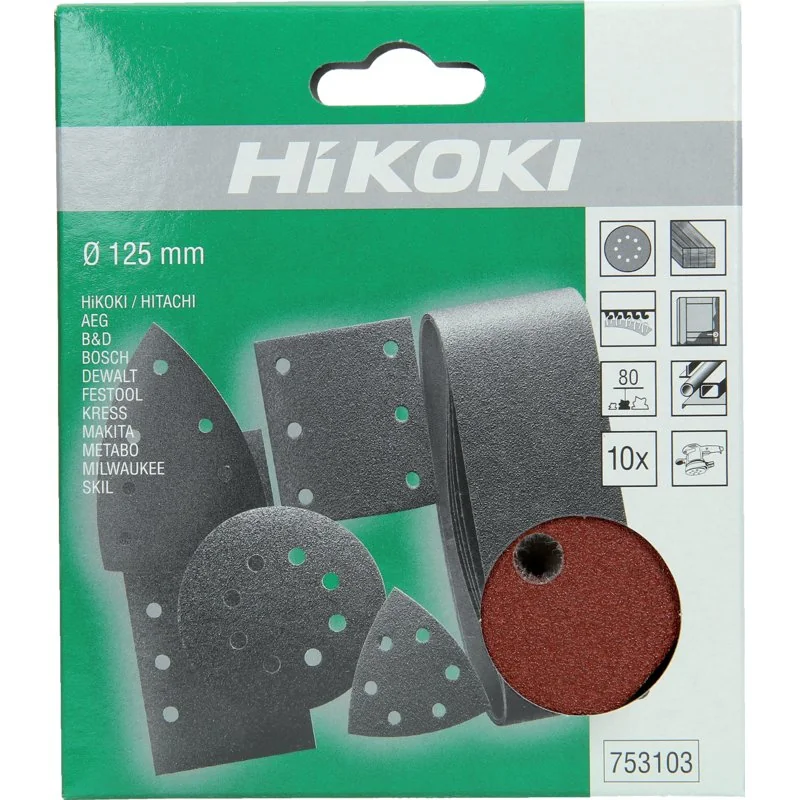 Hikoki - 753103 - Dischi abrasivi in velcro