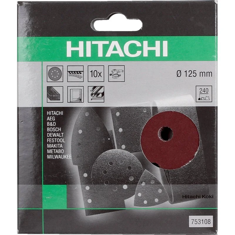 Hikoki - 753107 - Dischi abrasivi in velcro