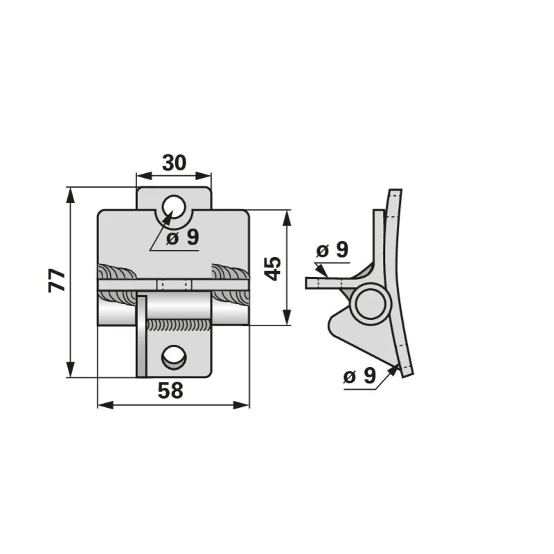 HILL RAKE - 0.4015.721.0 - Supporto per dente girevole